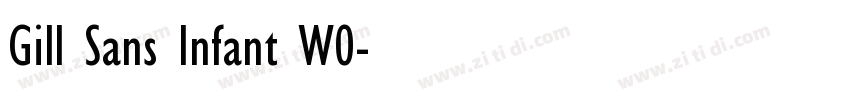 Gill Sans Infant W0字体转换